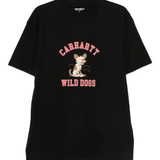 Black t-shirts, front view