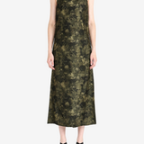 Green dress, full body view
