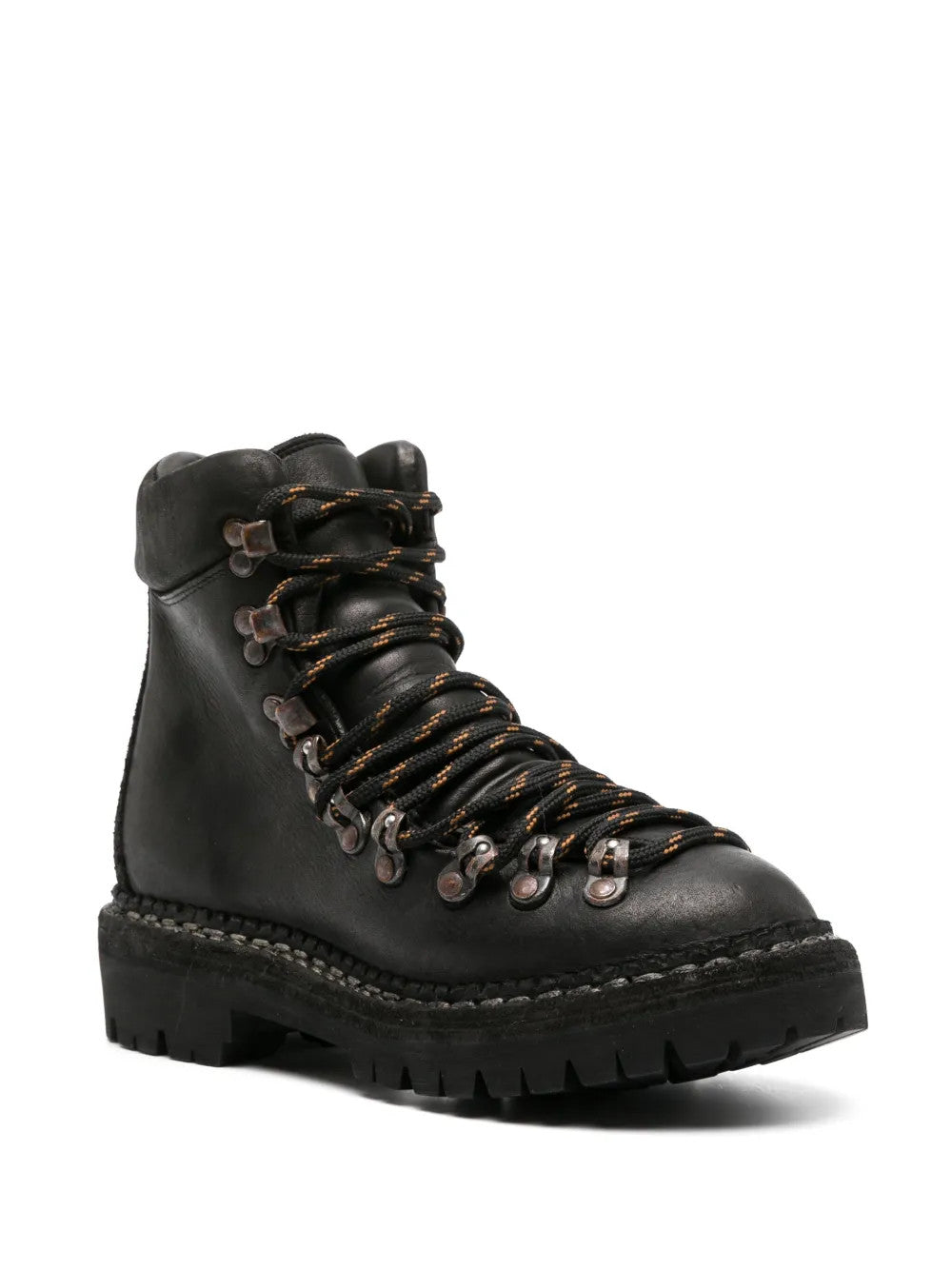 Black boots, front view