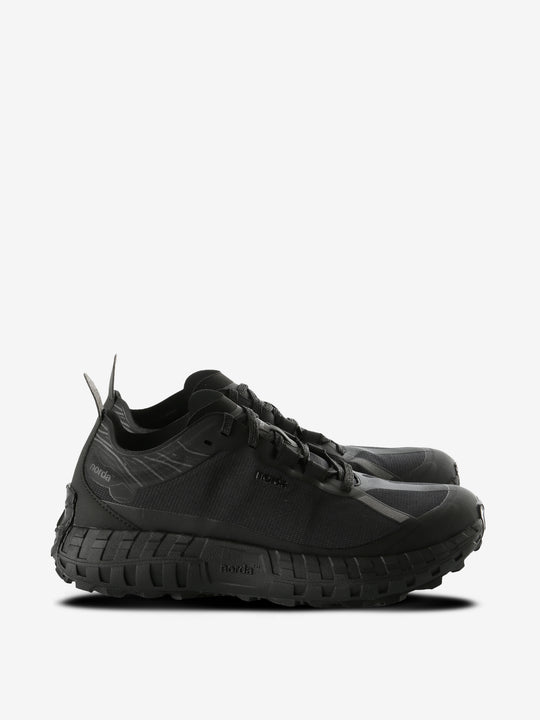 Black sneakers, front view