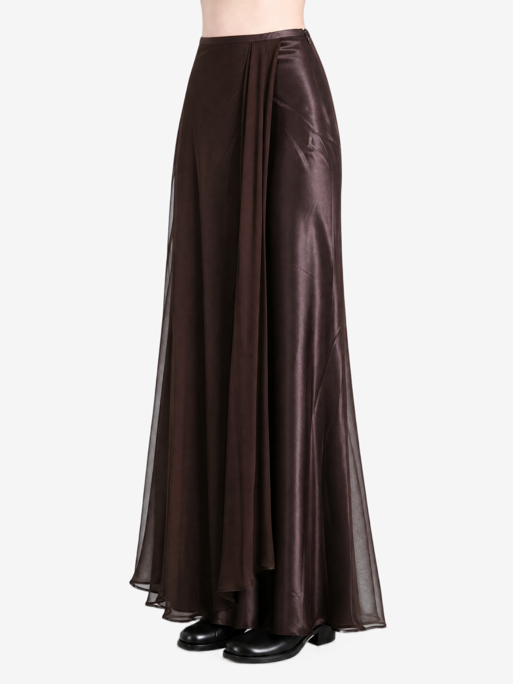 Brown skirt, front view