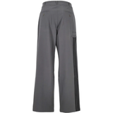 Grey pants, back view