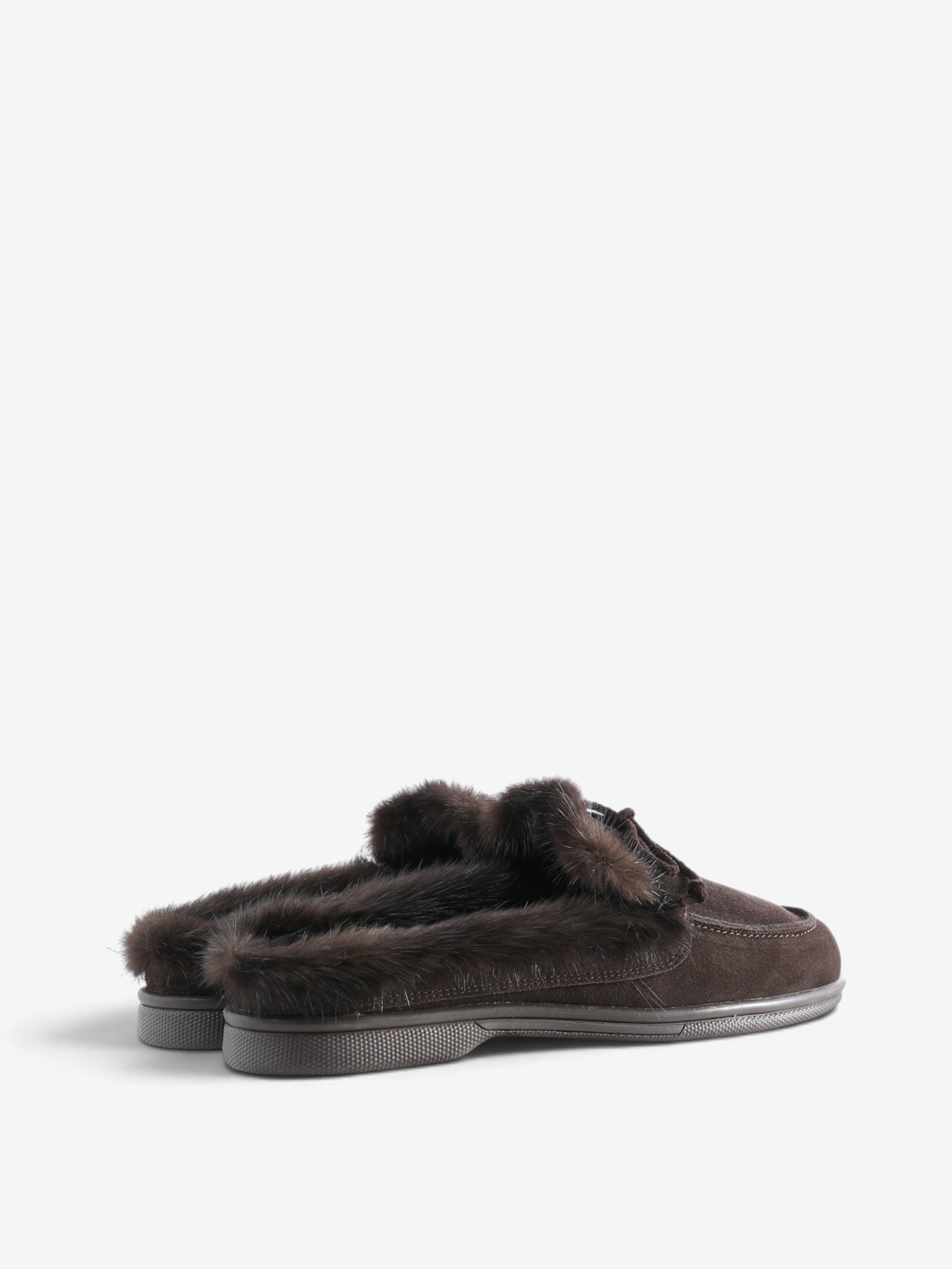 Brown shoes, side view