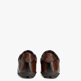 Brown shoes, back view