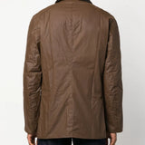 Brown jacket, full body view