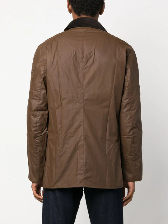 Brown jacket, full body view