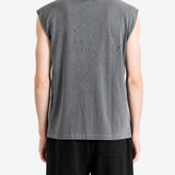 Grey t-shirt worn by a person, showing the t-shirt fit