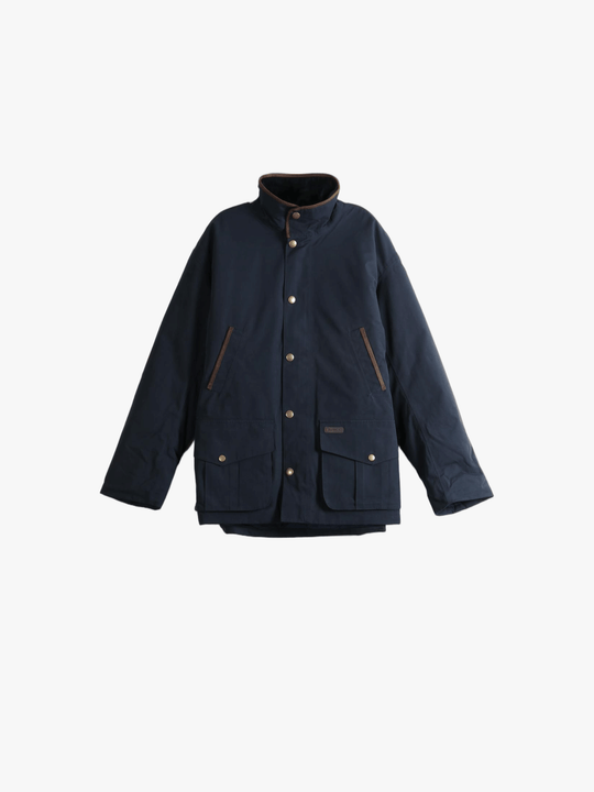Navy jacket, front view