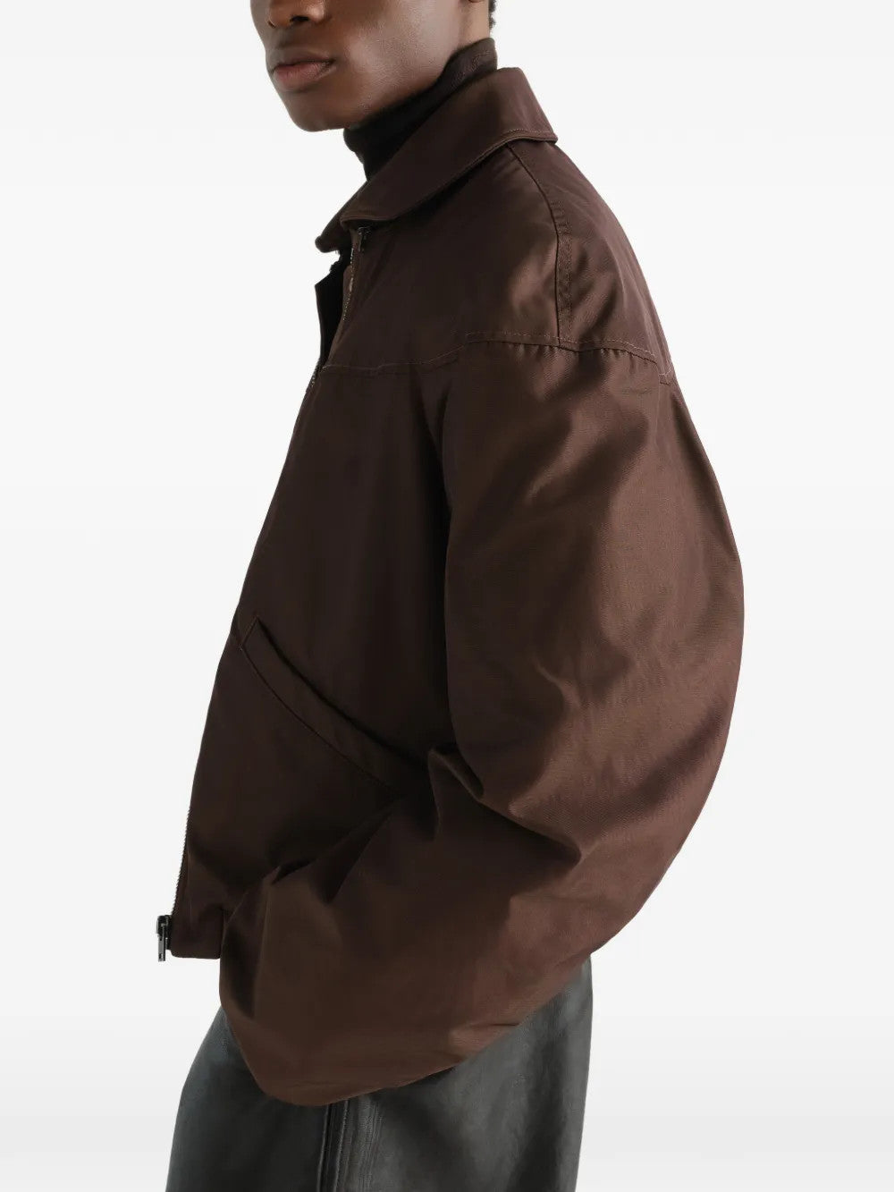 Brown jacket, front view