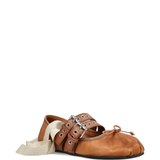 Brown shoes, side view