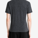 Grey t-shirt, full body view