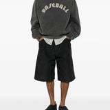 Grey hoodie, full body view
