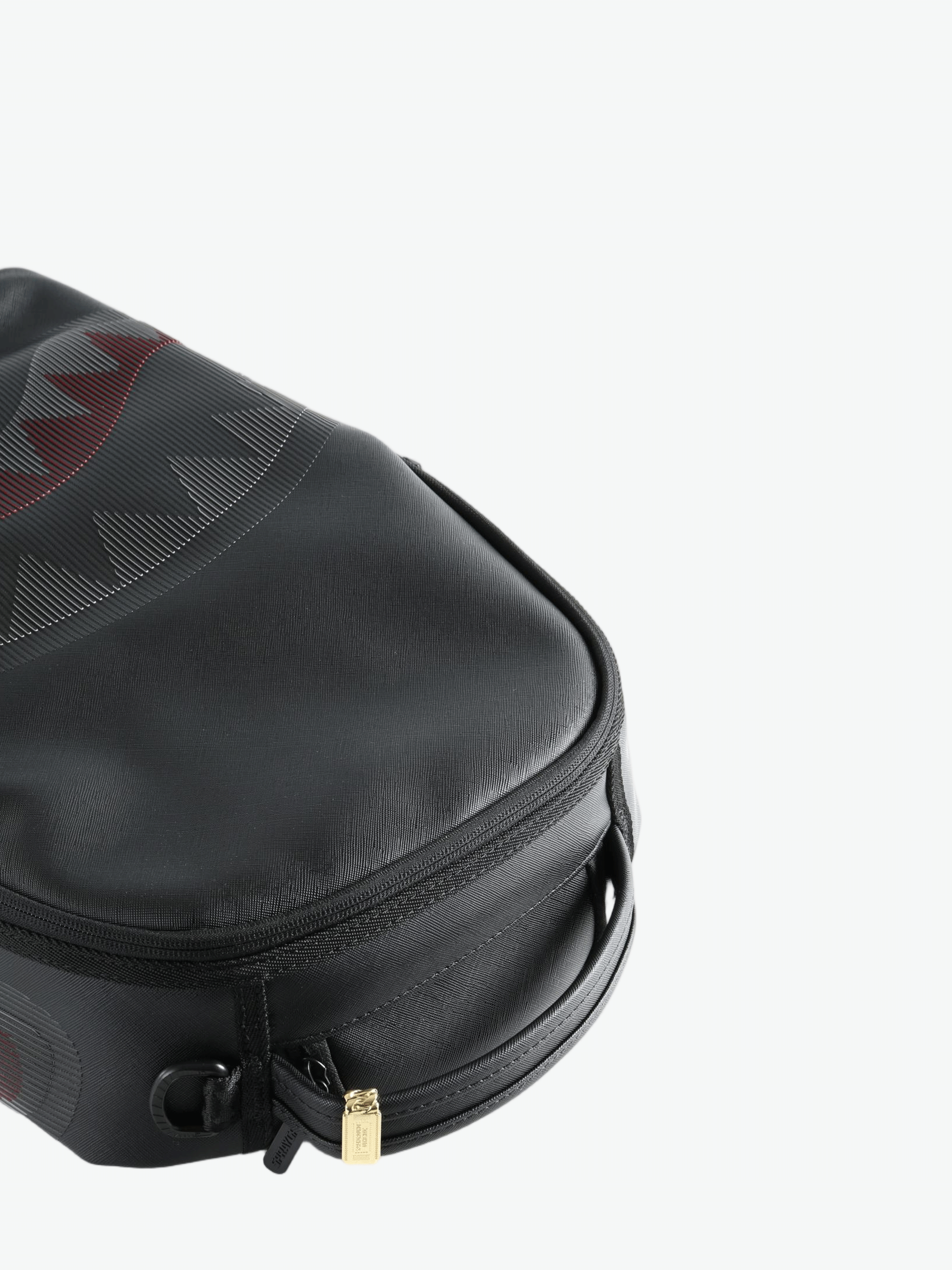 Close up of Black bag, showing detail