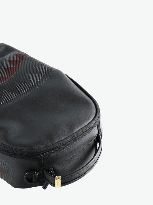 Close up of Black bag, showing detail