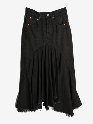 VETEMENTS - Women Denim Midi Skirt