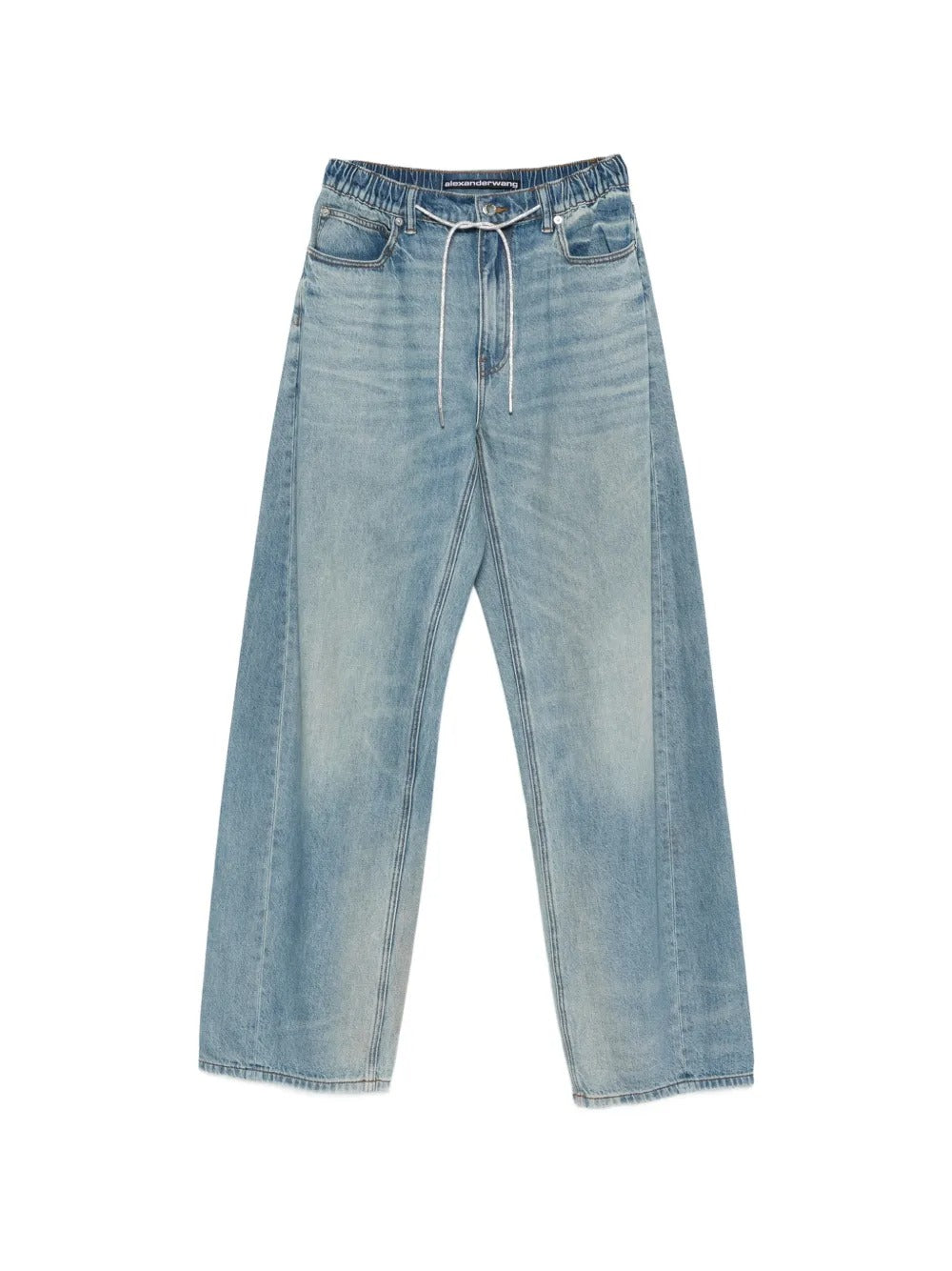 Blue jeans, front view