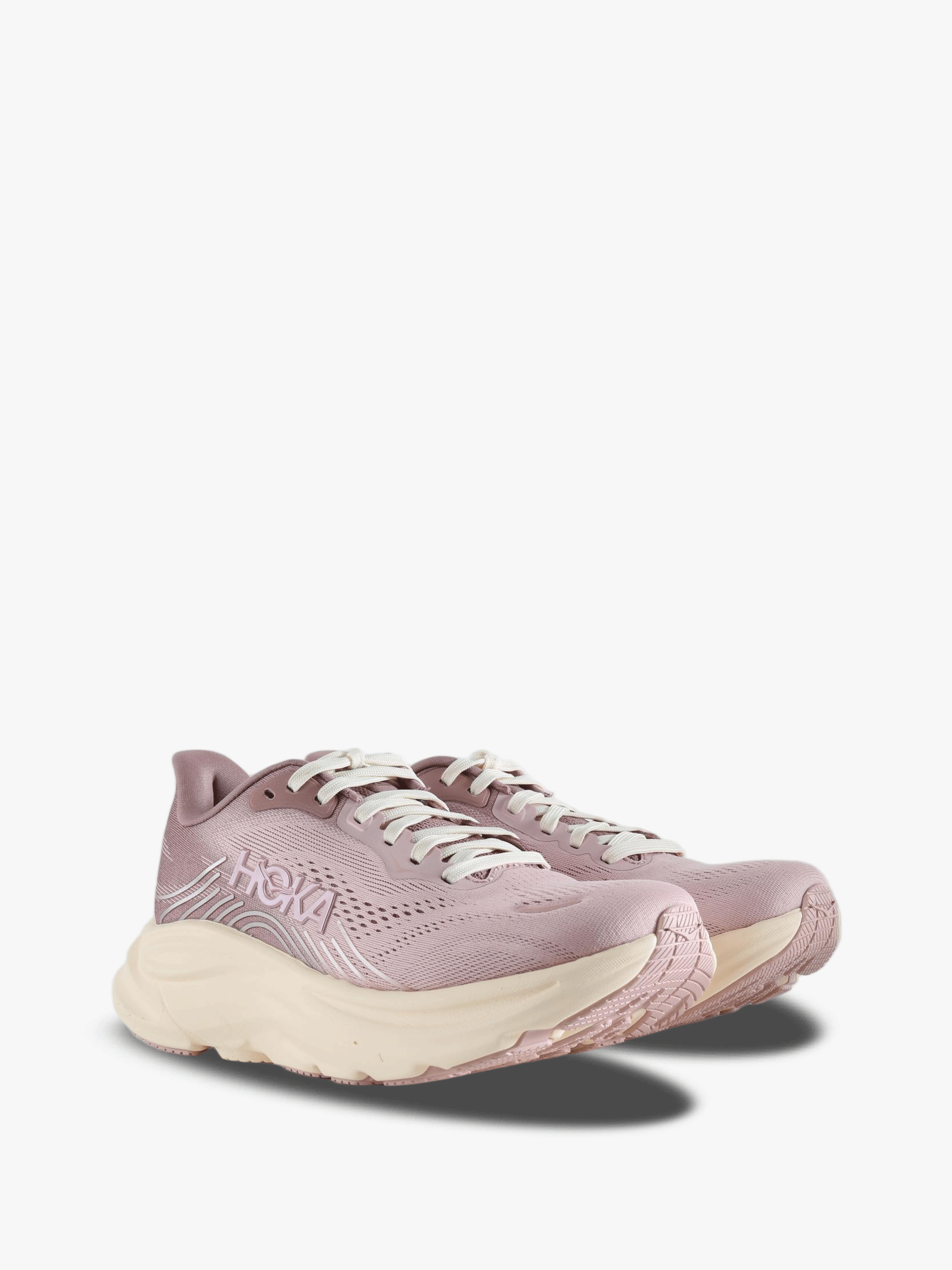 Pink shoes, front view