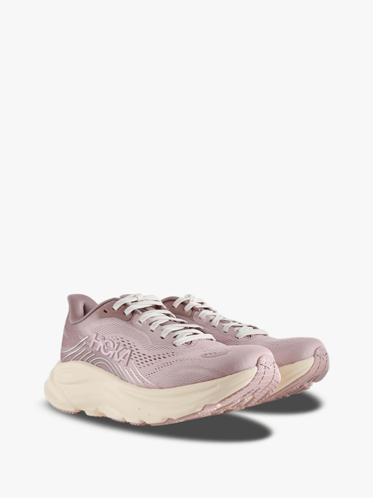 Pink shoes, front view