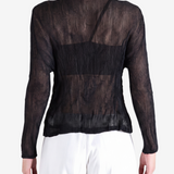 Black shirt, full body view