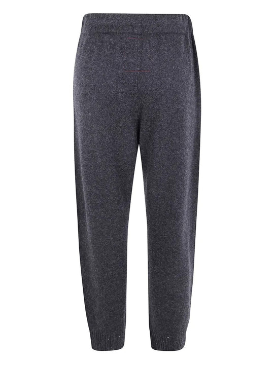 Grey pants, back view