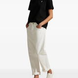 Black t-shirt, full body view