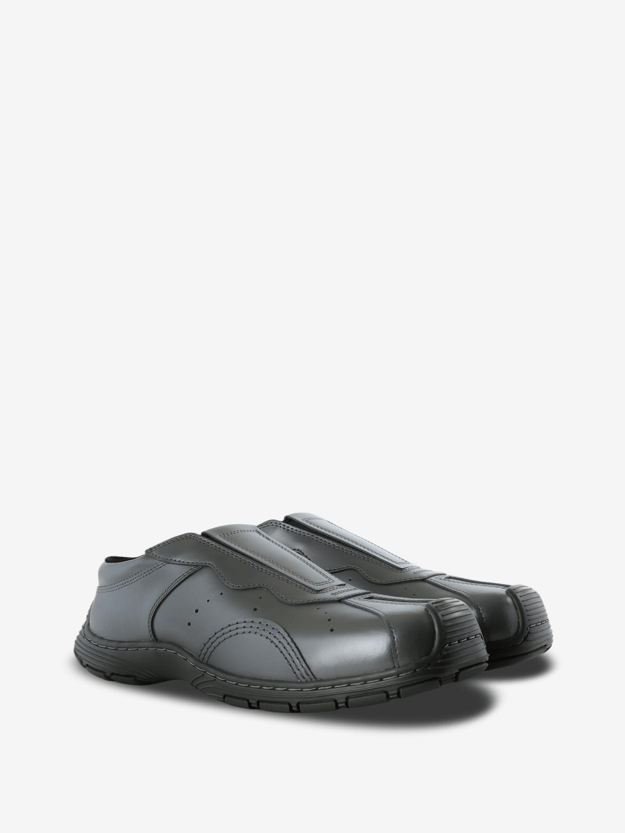 Grey shoes, front view