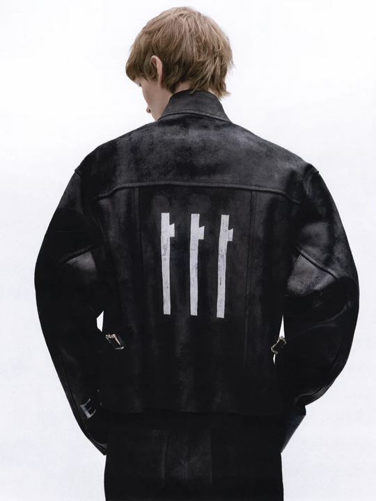 Black jacket, front view