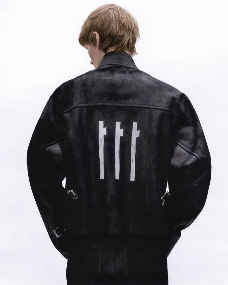 Black jacket, front view