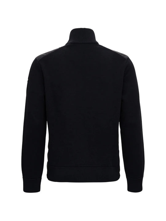 Black hoodie, back view