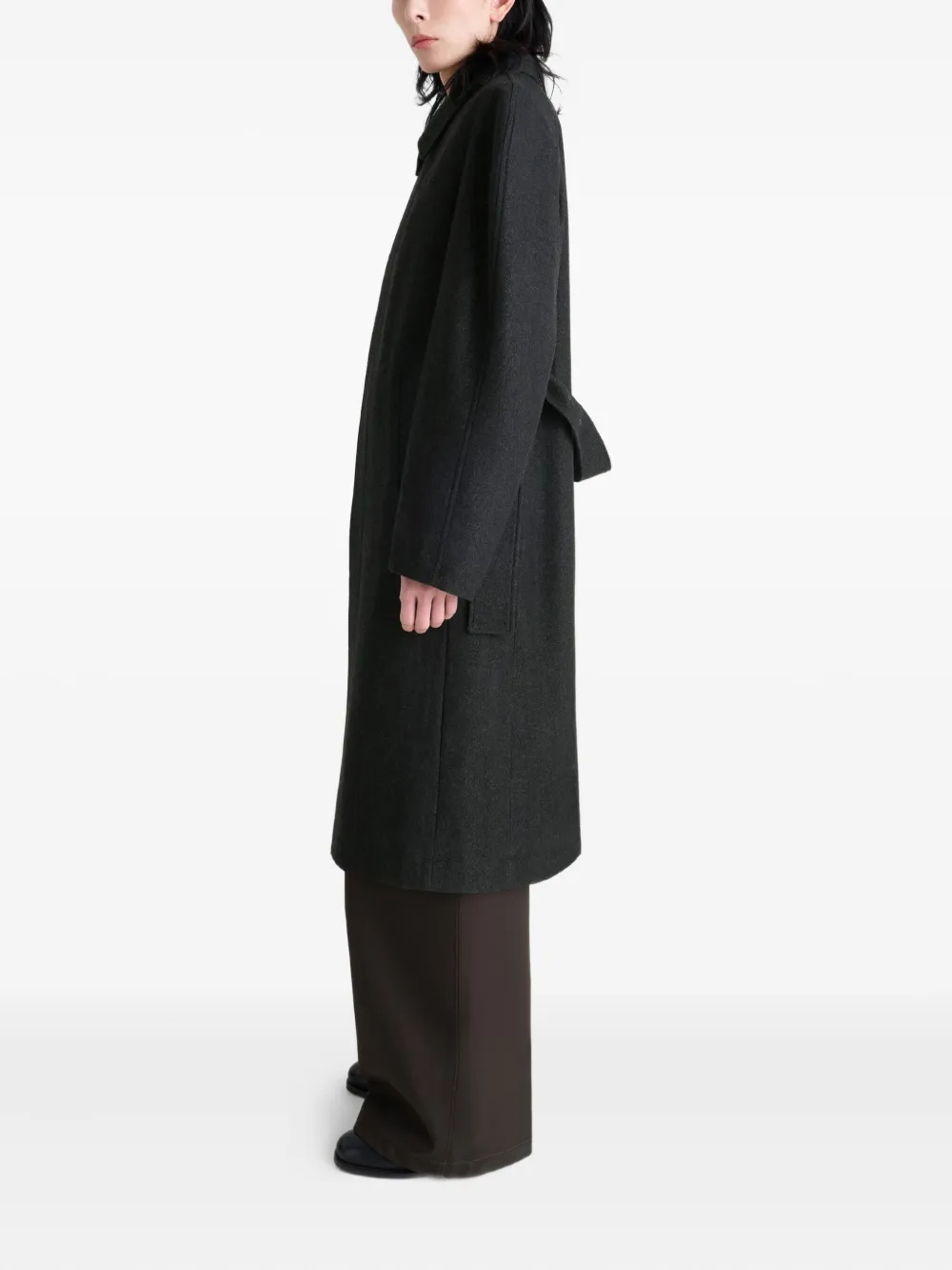 Black coats, full body view