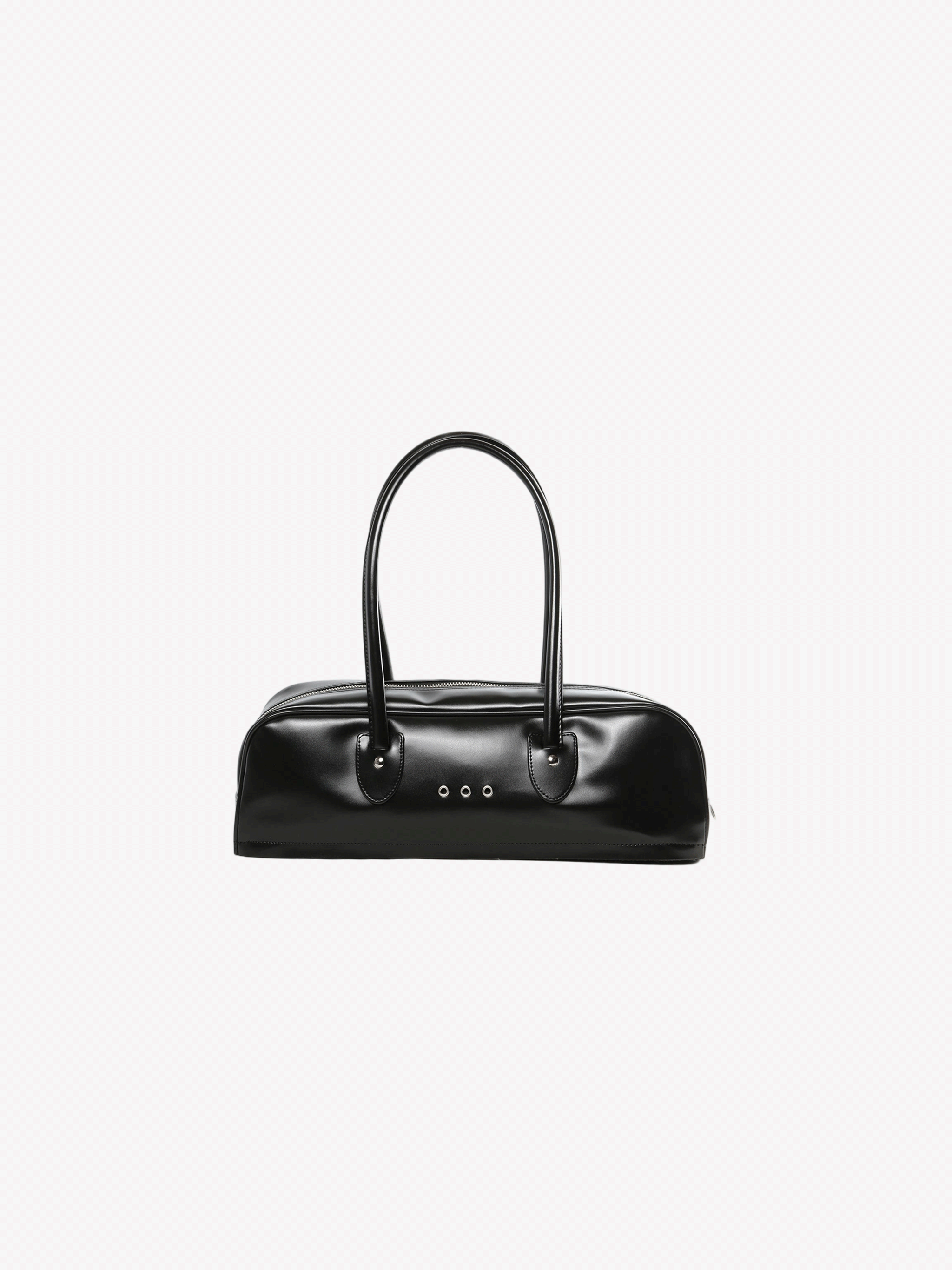 Black handbag,front view