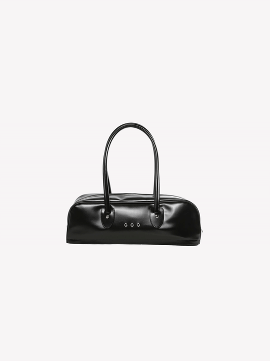 Black handbag,front view