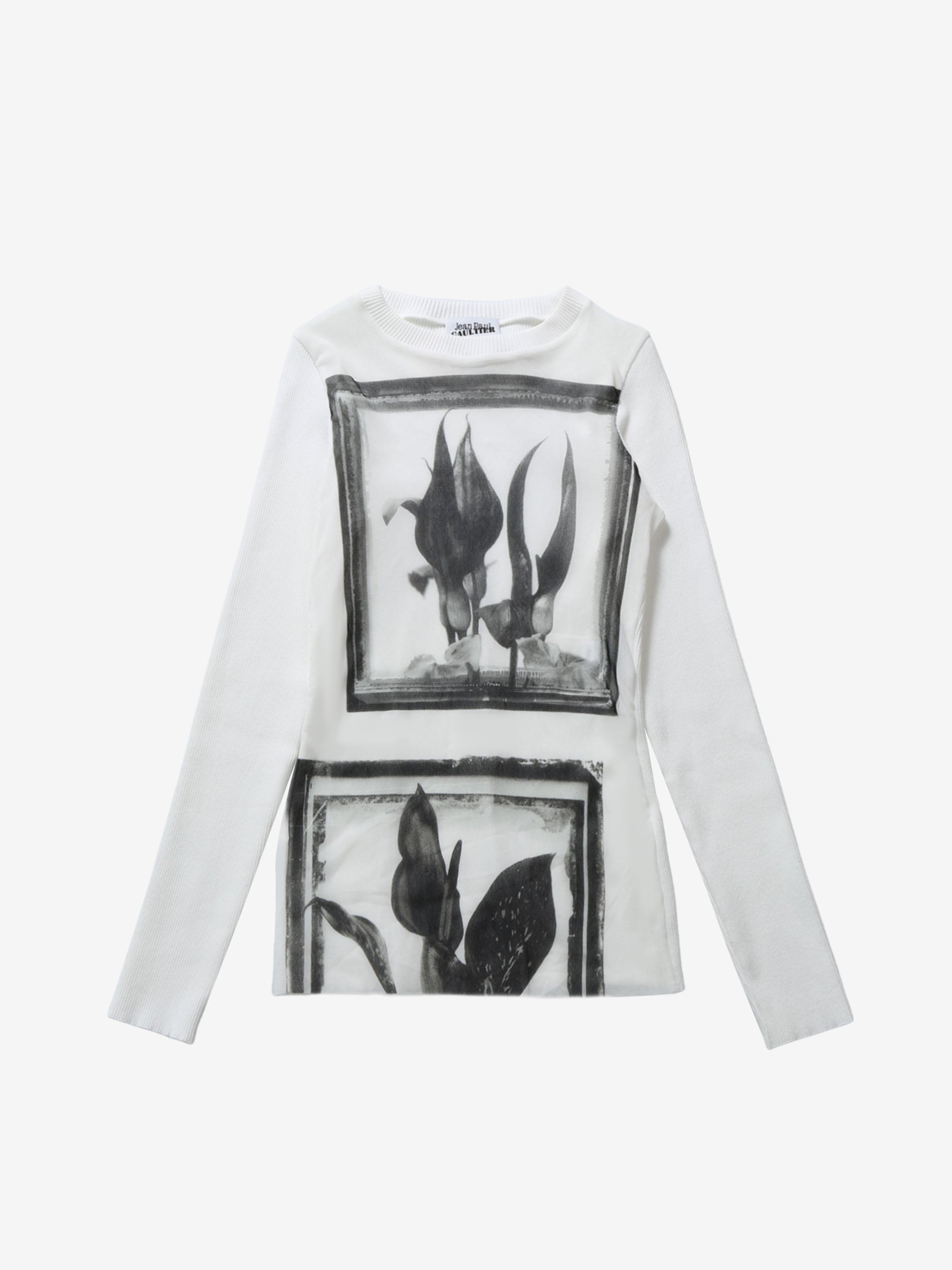 White top, front view