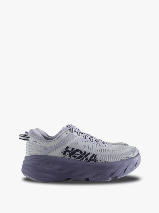 Purple shoes, side view