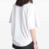 White t-shirt, full body view