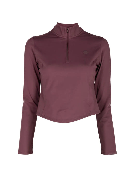 Burgundy jacket, front view