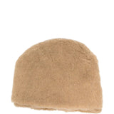 Tan hat, back view