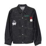 Blue jacket, front view