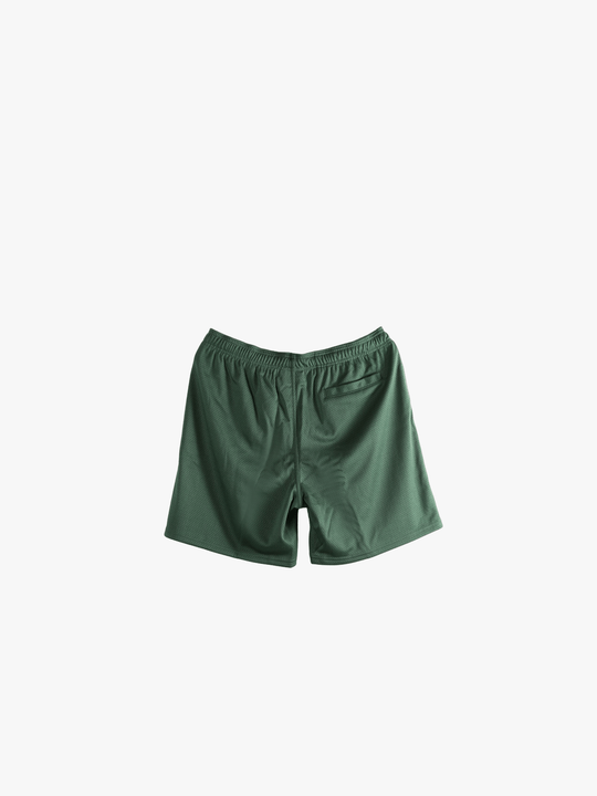 Green short,back view