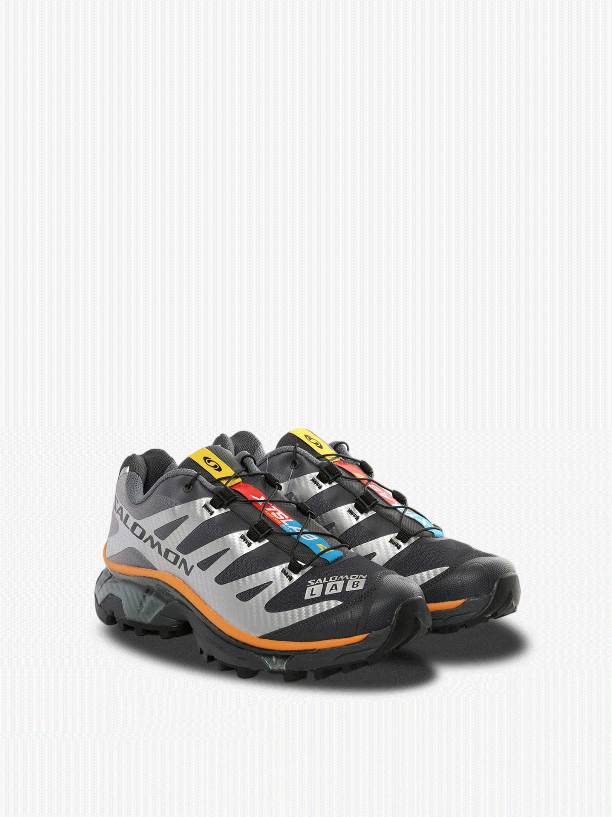 Grey sneakers, side view