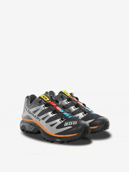 Grey sneakers, side view