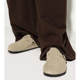 Tan sandals, front view