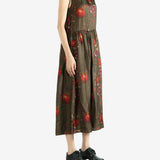 Brown dress, full body view