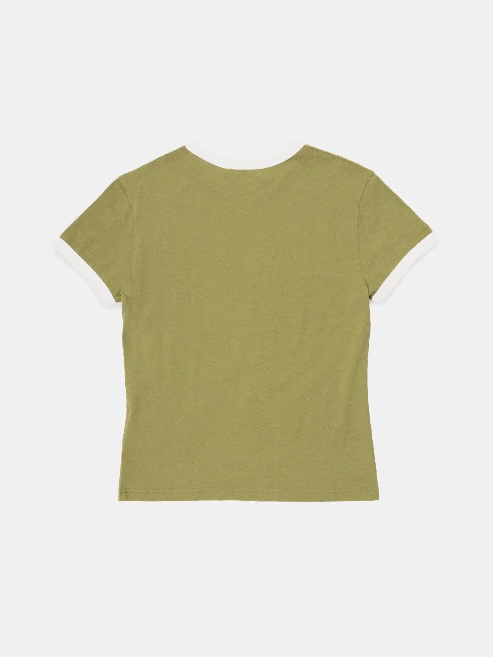 Green t-shirt, back view