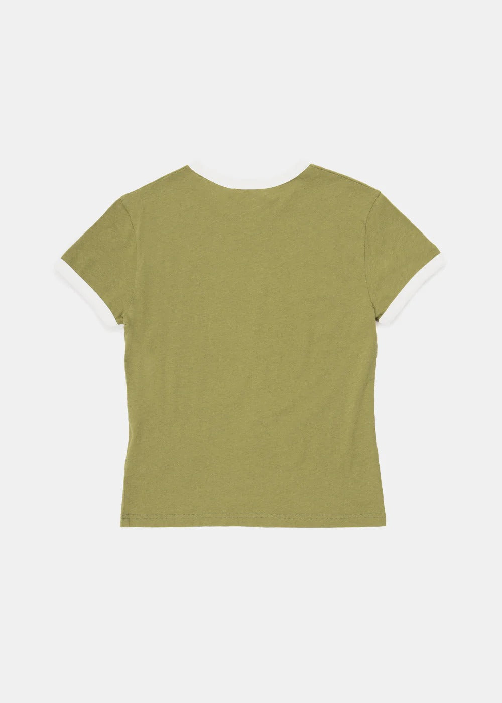Green t-shirt, back view