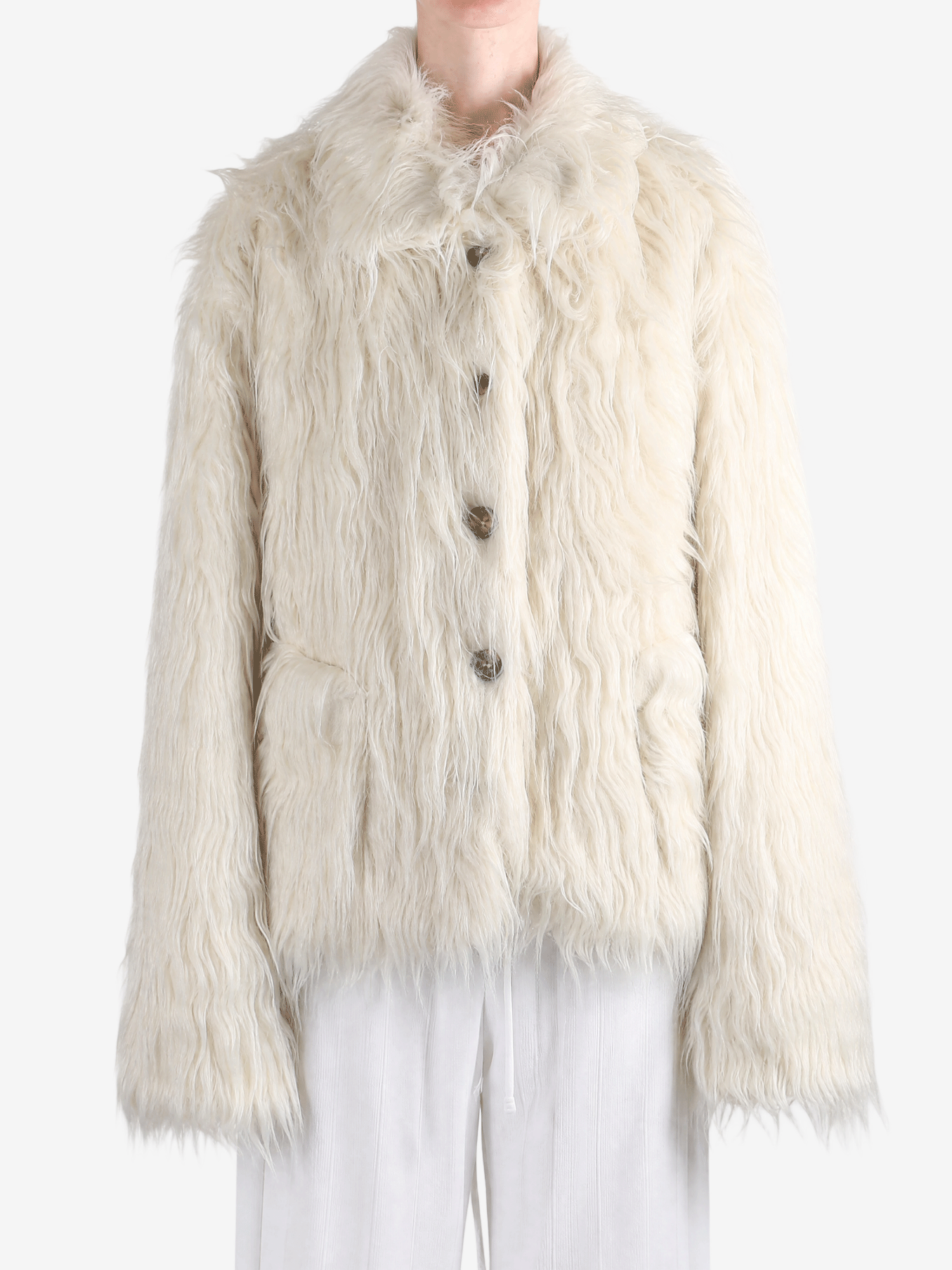 White jacket, front view