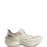 Tan shoes, side view