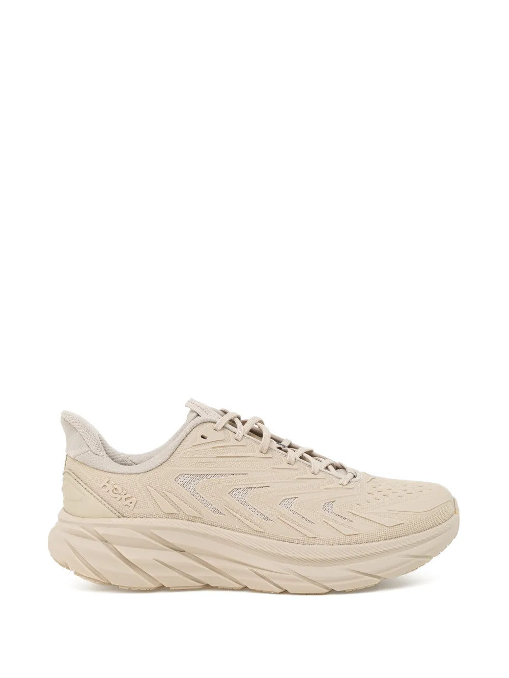 Tan shoes, front view