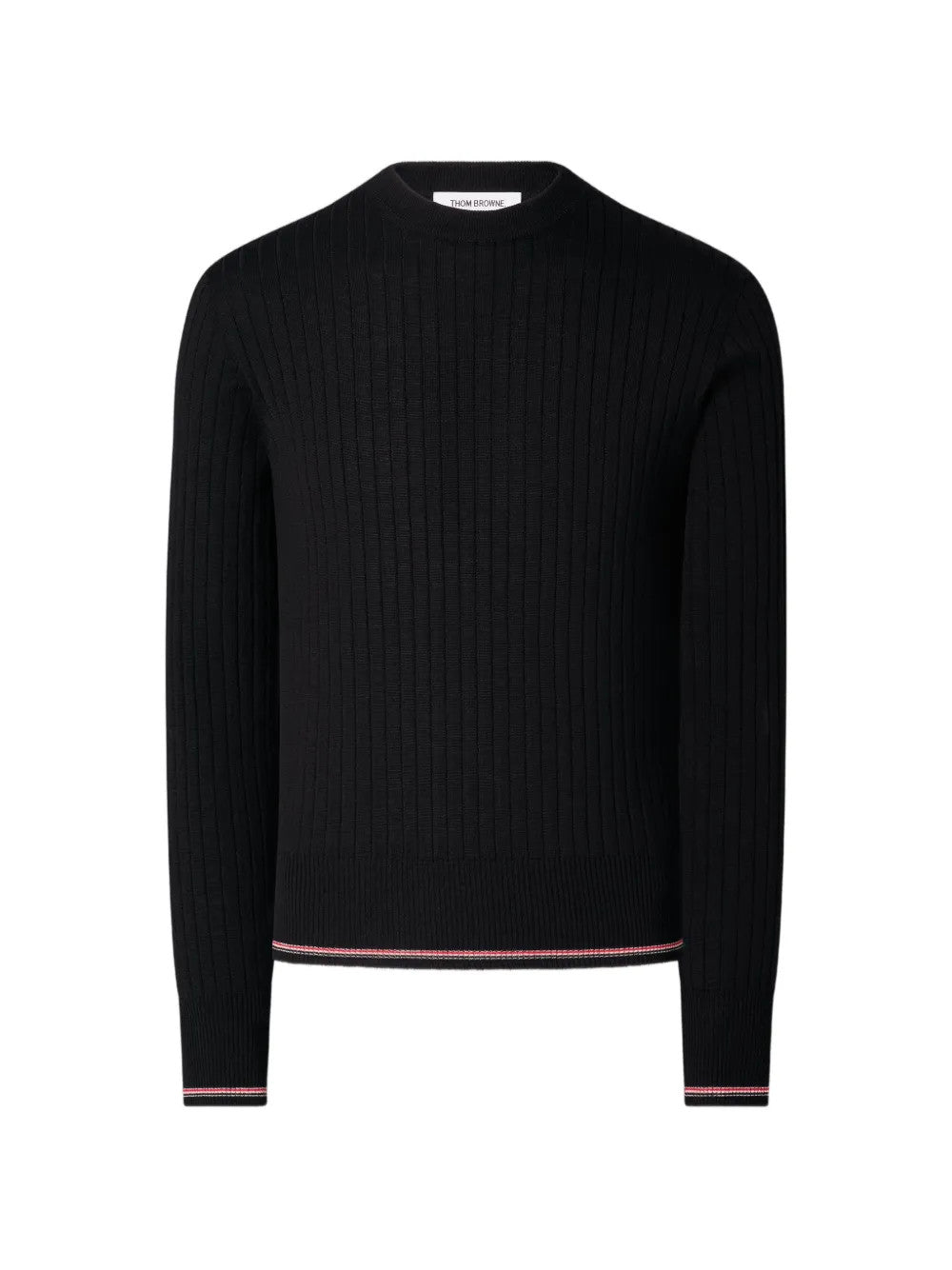 Black knitwear, front view