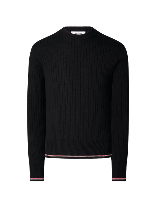 Black knitwear, front view